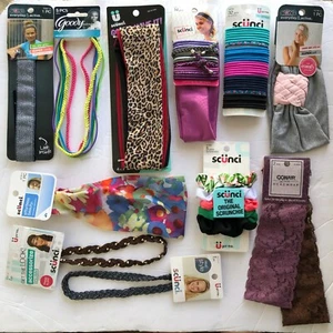 Lot Scunci Goody No Slip Ouchless Summer Chic No Damage Active Beauty Headwrap - Picture 1 of 1