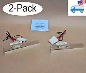 2er-Pack: NEU PC DIY 4-Pin IDE Molex PCI Halterung Full-Height Slot Kabel - Bild 1 von 8