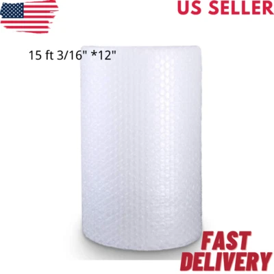 15' of Bubble Wrap® Rolls (SMALL) 3/16" Bubble! 12" Wide! Perforated Every 12'' - Image 1 of 4