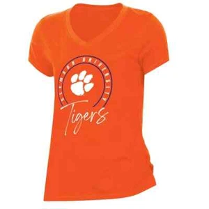 NCAA Clemson Tigers Women's V-Neck T-Shirt Size M - Picture 1 of 7