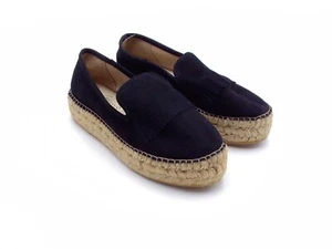Geschlossene Zehe Canvas Slipper Flache Espadrilles Halbschuhe für Damen - Bild 1 von 13