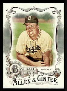 2016 Topps Allen & Ginter Baseball Legends Duke Snider BL-6  Brooklyn Dodgers