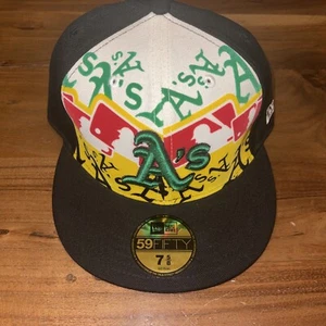 Oakland A's New Era Fitted cap 7 5/8 - Picture 1 of 5