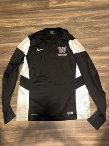 Felpa Nike Dri Fit manica lunga riscaldamento Washington Huskies uomo Large #EE - Foto 1 di 4