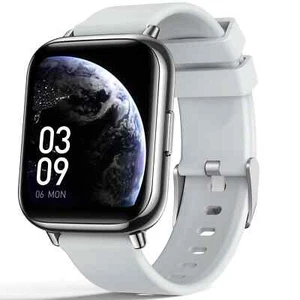 AGPTEK Smart Watch, 1.69 inch Touch Screen Fitness Tracker, Model LW31 Silver - Picture 1 of 11