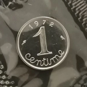 1 CENTIME EPI 1972 FDC SCELLEE ISSUE DU COFFRET / UNC - Picture 1 of 2