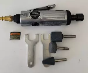 Central Pneumatic 1/4 inch Air Die Grinder Item #92144 with accessories - Foto 1 di 6
