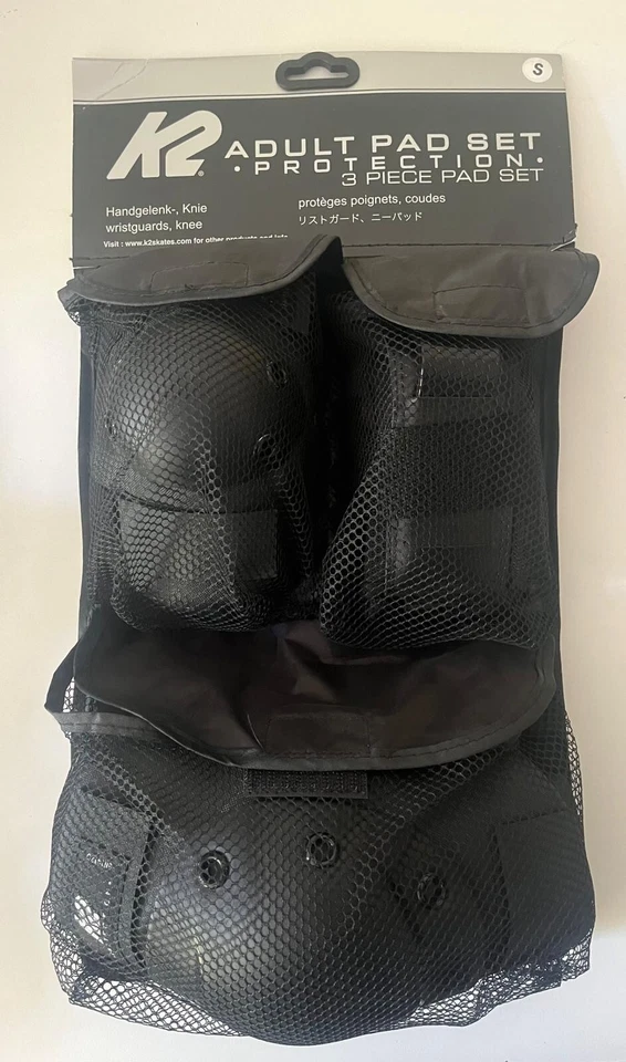 K2 Protection Adult 3 Pad Set Größe S - XL für Inlineskating Erwachsene schwarz