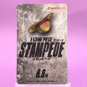 One Piece Stampede 2019 Monkey D. Luffy Eiichiro Oda Movie Ticket Card - Picture 1 of 6