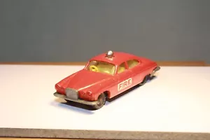 1960s Jaguar MK 10 Fire Chief Car Version #2 Corgi Husky Series Made in UK - Picture 1 of 5