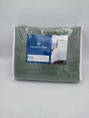 Cannon Home Green Heritage Solid Duvet Cover Set - Full / Queen  - Image 1 of 4