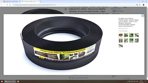 all4gardener 10m heavy duty plastic lawn edging - Picture 1 of 8