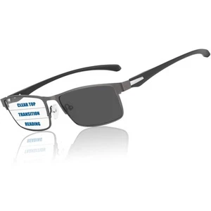 GHDBFMB Multifocus Progressive Reading Glasses Men Photochromic Transition Su... - Picture 1 of 7