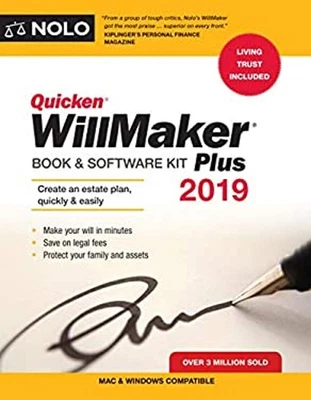 Quicken Willmaker Plus 2019 Edition : Book & Software Kit Editors - Image 1 of 2