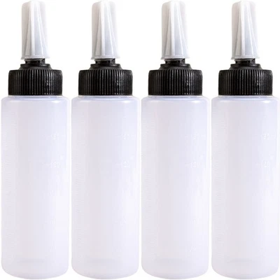 4 Pcs Bouteille Applicateur Outil De Coiffure Compression Couleur Cheveux - Image 1 of 4