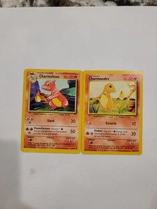 Charmeleon - 1999 Pokémon Base Set - #24/102 and Charmander #46/102 - NM/EX - Picture 1 of 2