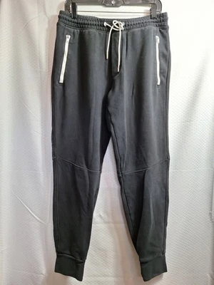 Pantalones deportivos AMERICAN EAGLE talla M negros relajados con cordón cónico años 90 Y2K Foto 1 de 4