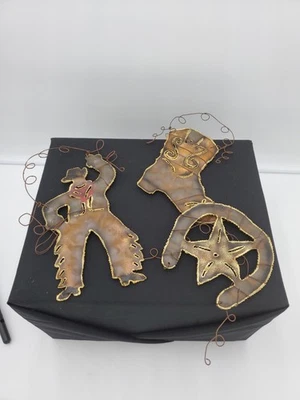 Adornos/decoración navideños de metal con temática occidental - Lote de 3 Foto 1 de 2
