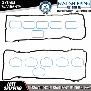 Valve Cover Gasket Set For 11-20 VW Dodge Durango Jeep Wrangler 3.6 V6 5184596AE - Picture 1 of 17