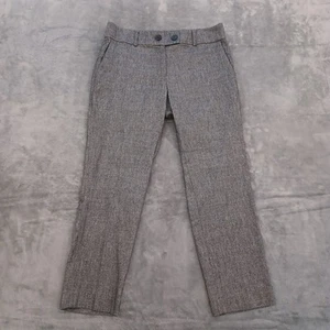 Loft Petite Dress Pants Womens Size 6P Slim Gray Linen Blend 31x25.5 New - Picture 1 of 11