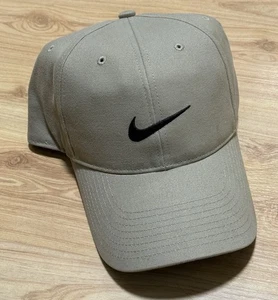 VINTAGE 00er NIKE SWOOSH LOGO VERSTELLBARER STRAPBACK GOLFHUT JORDAN TIGER NEU OHNE ETIKETT - Bild 1 von 4