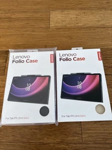 Lot Of 2 Lenovo Folio Case for Tab P11 Tablet Protector with Pen Holder 2nd Gen - Picture 1 of 4