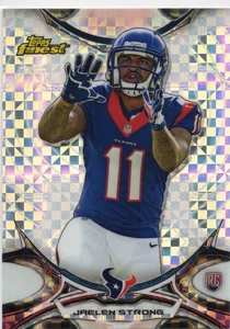 2015 Topps Finest Jaelen Strong RC X-Fractor #92 Houston Texans - Picture 1 of 2
