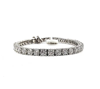 12.43 ct Diamond Tennis Bracelet 7 in Platinum - Image 1 of 4