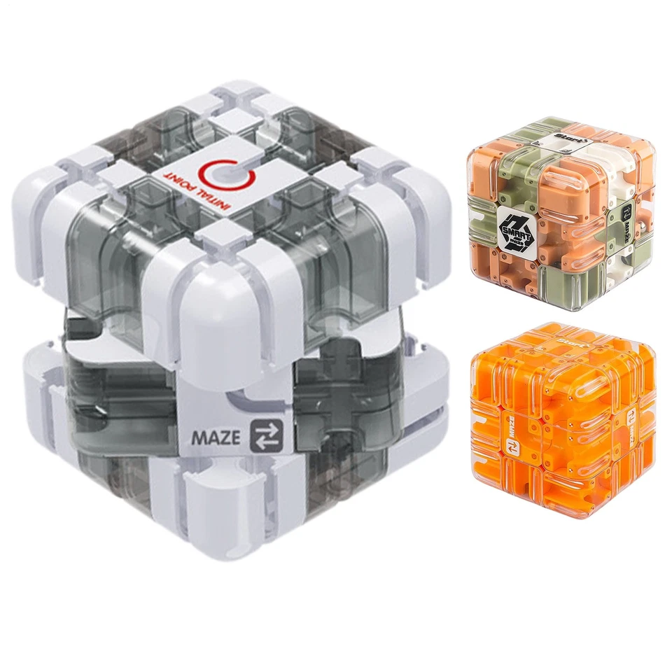 3D Spinning Marble Maze Cube Puzzle, Brain Learning And Educational Toys - Image 1 of 4