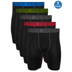 AND1® Herren Long Leg Performance Boxershorts, 5er Pack - Bild 1 von 8