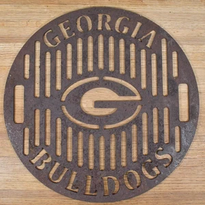 Rare Georgia Bulldogs 18.25" x 1/4" Grill Grate Cast Iron - Picture 1 of 6