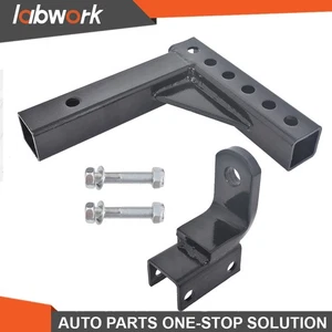 Labwork 2'' Trailer Towing Hitch Receiver 10" Adjustable Ball Mount Truck Drop - Picture 1 of 11