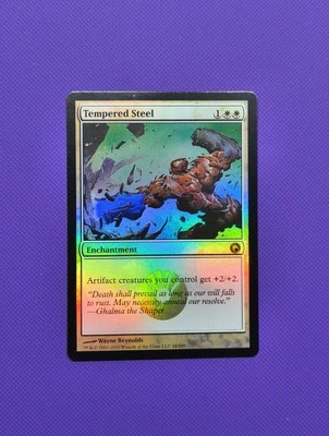 MTG Foil Tempered Steel Scars of Mirrodin EDH Commander Magic The Gathering  - Image 1 of 2