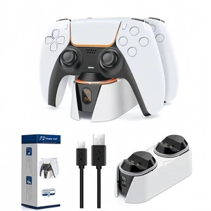 Dual-seat charging dock for Sony PlayStation 5 DualSense GP5-1530 - Picture 1 of 6