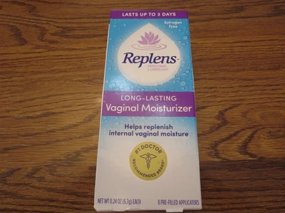 1 Replens Long-Lasting Vaginal Moisturizer 8 Applicators EXP 4/2026 SEALED BOX - Image 1 of 4