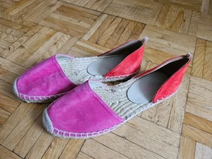 BODEN * 37 * Espadrilles * Velourleder * pink + rot - Bild 1 von 6