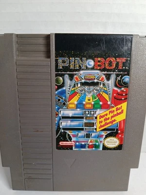 Vintage 1990 ~ PINBOT ~ Nintendo Entertainment System Game Cartridge - Image 1 of 4
