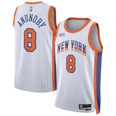 OG Anunoby Jersey Mens Large New York Knicks #8  - Image 1 of 4