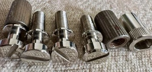 Lot of Les Paul LP SG Style Tailpiece Mounting Studs Posts & Anchors CHROME #782 - Picture 1 of 6