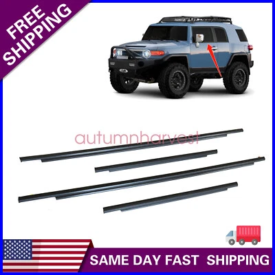 Cinturón de sellado de moldura de ventana de puerta para Toyota FJ Cruiser Weatherstrip 07-14 EE. UU. Foto 1 de 4