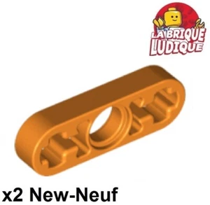 LEGO Technic 2x Liftarm 1x3 thin orange 6632 NEW