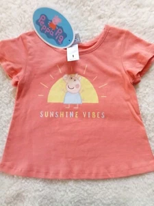 PEPPA PIG GIRLS 1 T-SHIRT - Picture 1 of 2