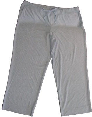 Calça Soma Feminina Azul Claro Bordada Bolinhas Cordão Cintura Tamanho XXL - Imagem 1 de 4