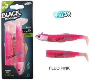 Fiiish Negro Minnow Combo 120 N 3 Fluo Pink 37 Gr Deep Artificial Esca Silicona - Imagen 1 de 1