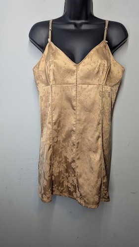 UNDERCOVER Abito Slip Vintage Victorias Secret Floreale M Oro Corsetto Floreale Rosa Lingerie