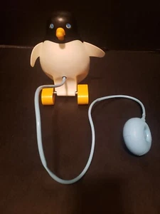 Vintage 1973 Fisher Price 786 Perky Penguin Pull Toy - Works - Picture 1 of 7