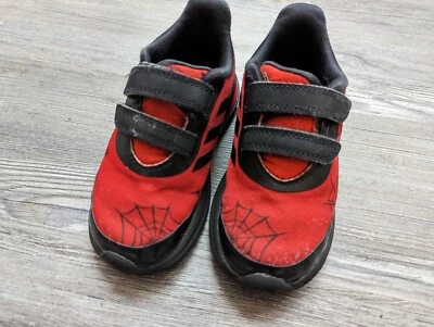 Zapatillas Adidas SpiderMan Infantil Niño Pequeño Usadas Talla 9k Rojo Foto 1 de 3