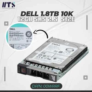HDD DELL 1.8TB 12Gbps 10K 2,5" SAS 00WRRF - Photo 1/2