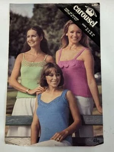 Knitting Patterns - Carousel L492 - Singlet Top - Machine or hand knit- 3 Ply - Picture 1 of 1