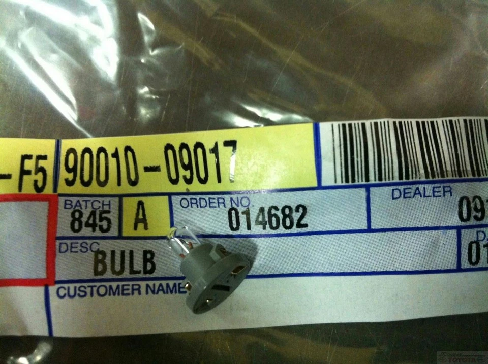 Bombilla interruptor control enfriador OEM Toyota 90010-09017 Foto 1 de 1